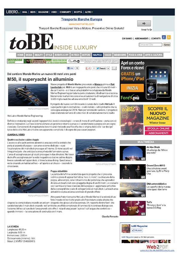 TOBE - INSIDE LUXURY, December 2012